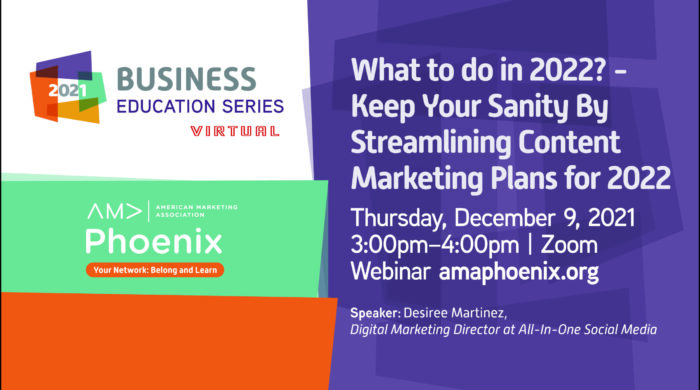 What to do in 2022? - Keep Your Sanity By Streamlining Content Marketing Plans for 2022