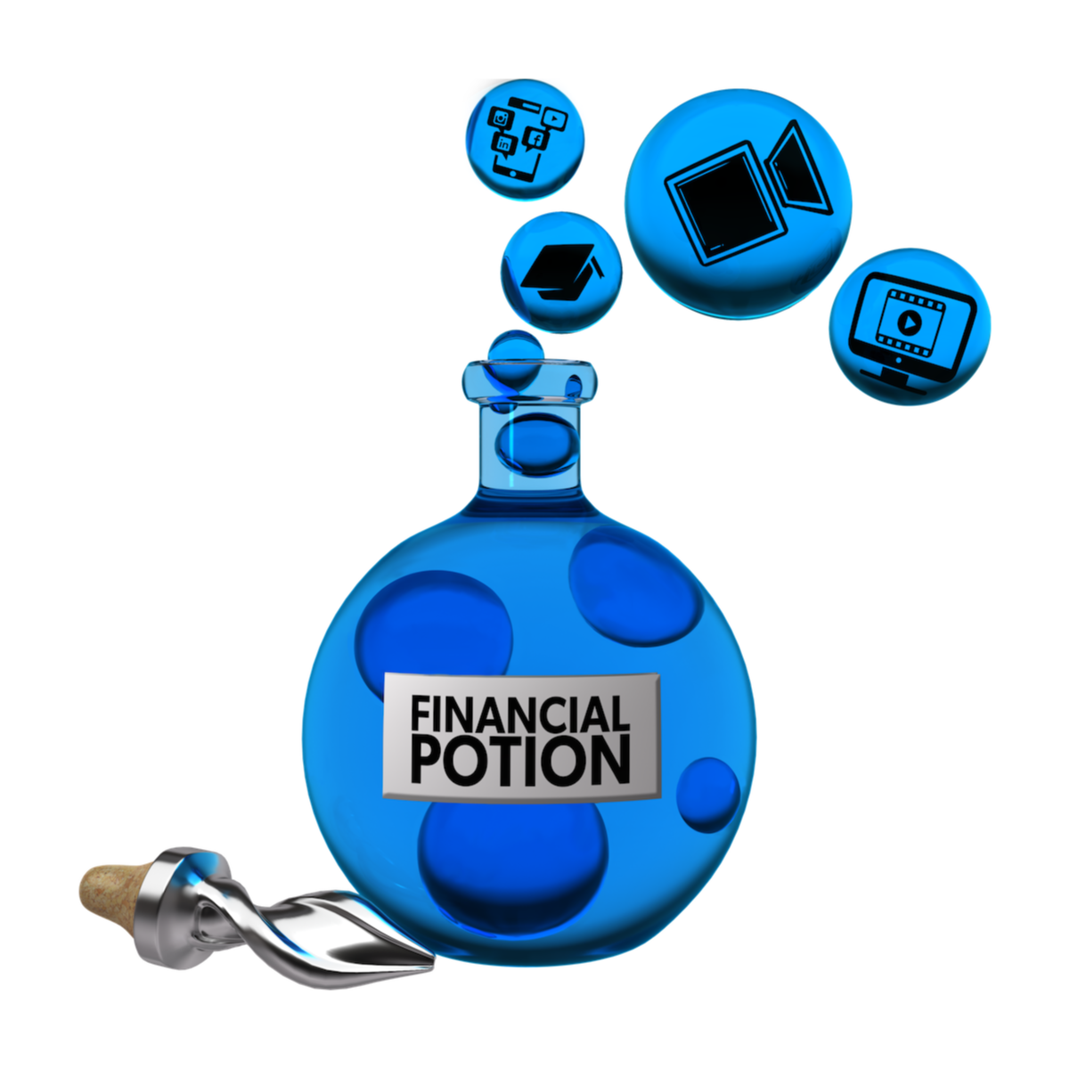 Logo for the company Financial Potion.