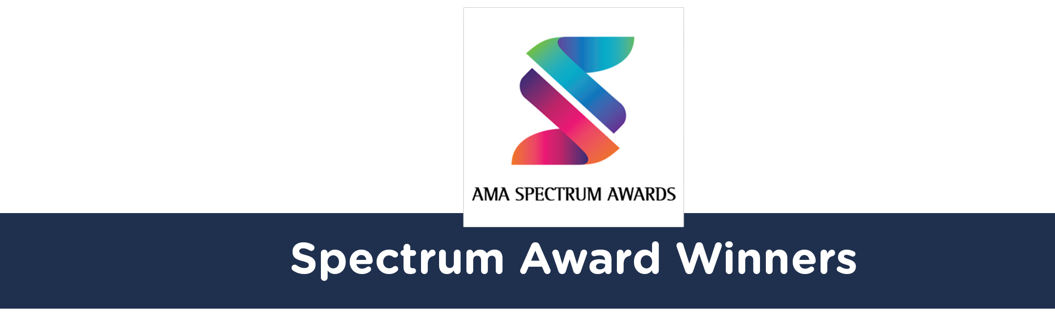 Page header for the AMA Spectrum Awards, Award Winners Page